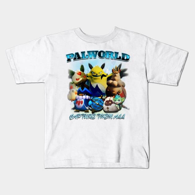 palworld custom design Kids T-Shirt by ColeBsTees